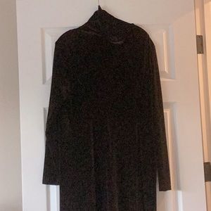 Rich Coffee Velvet Dress